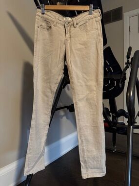 Design Lab Lord & Taylor Beige Ankle Jeans